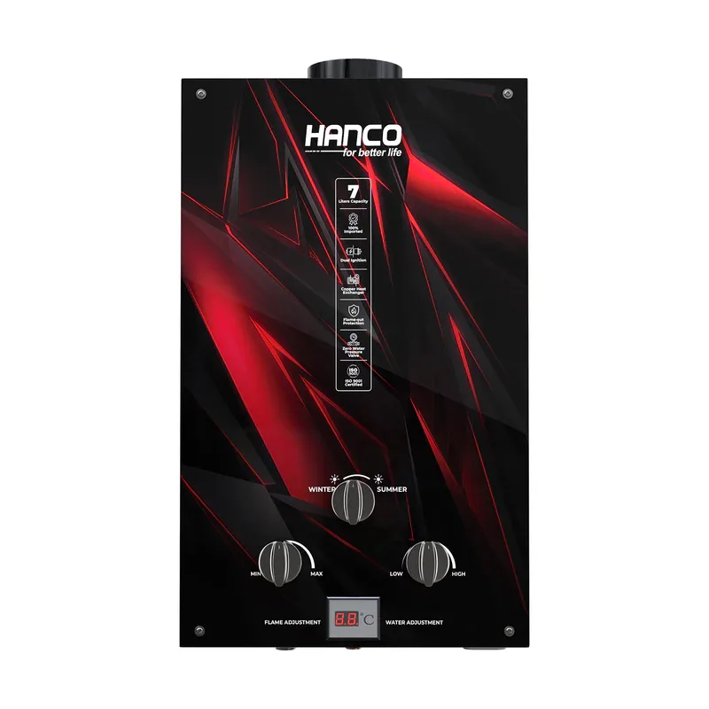 Hanco 7 Liter Instant Water Heater Dual Ignition – Model – 7G2 Gas Geyser