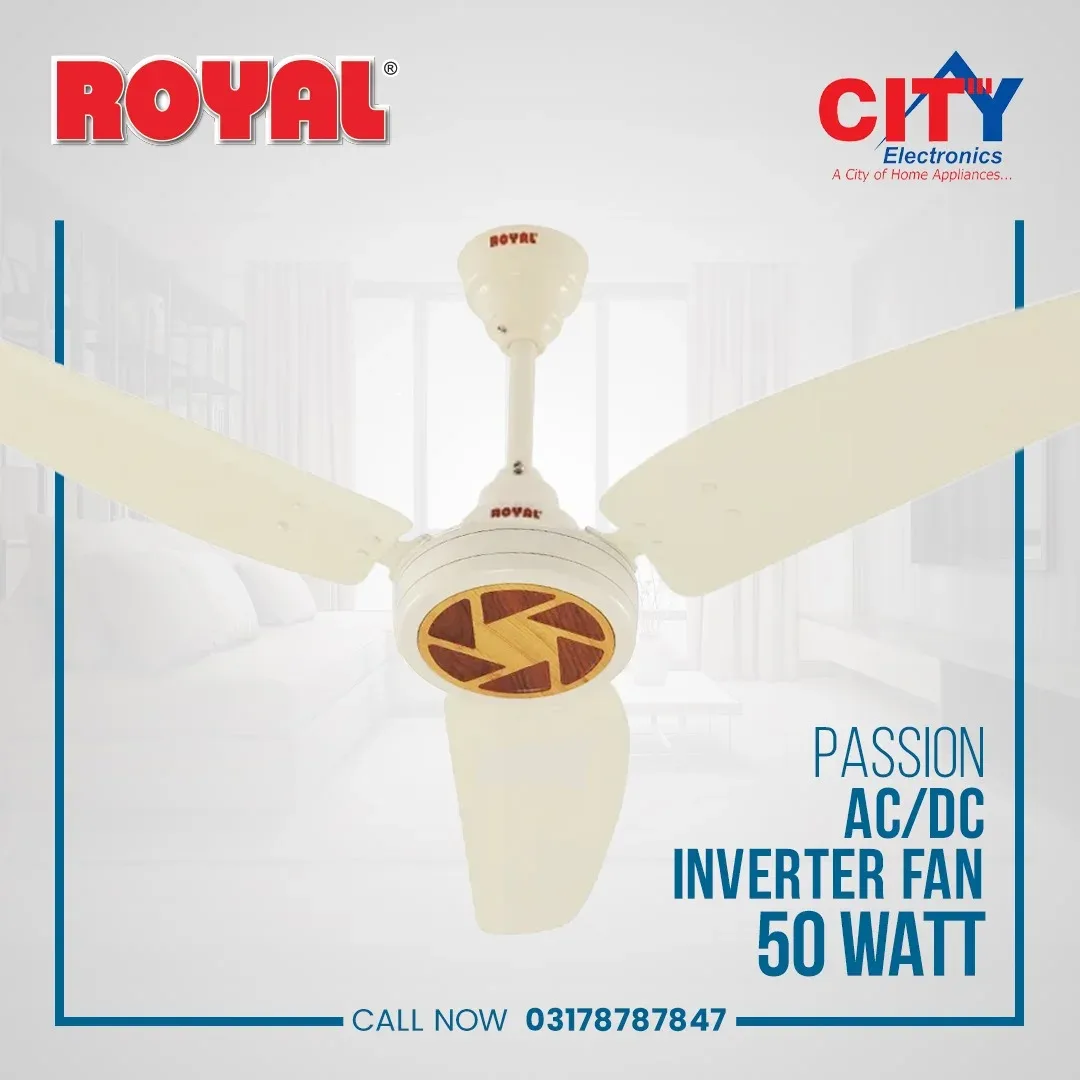 Royal AC/DC Inverter Fan 50 Watts – Model – PASSION GRACE
