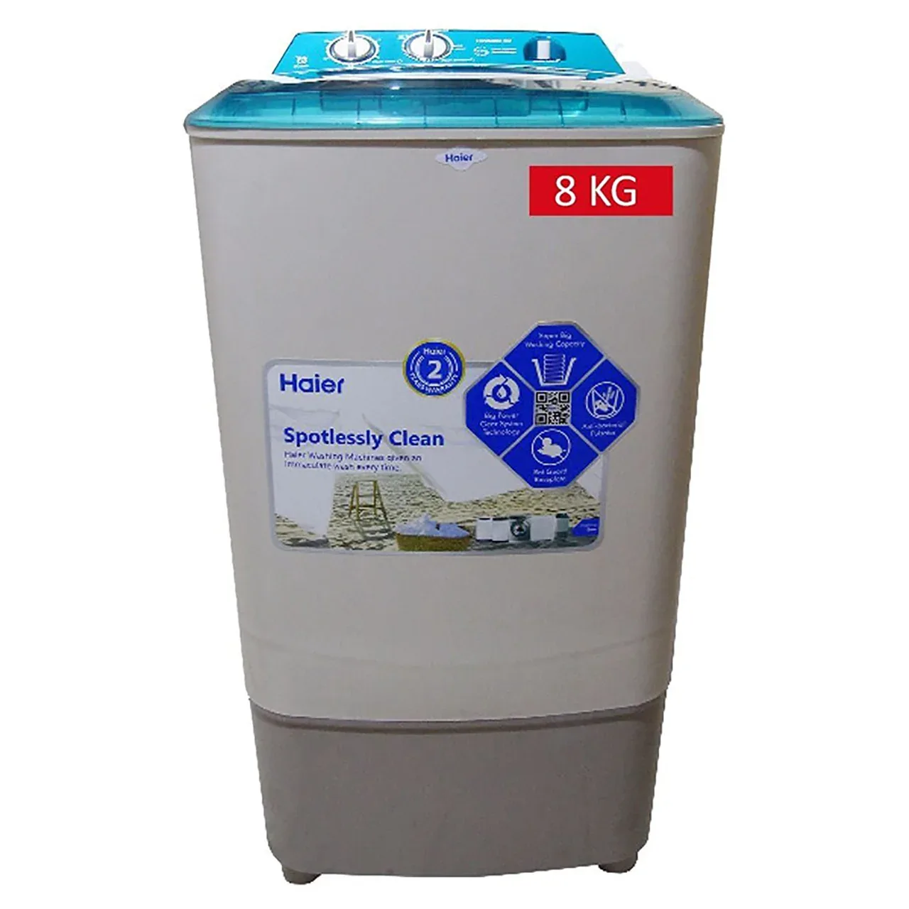 Haier Single Tub Washing Machine 8KG – Model HWM 80-60