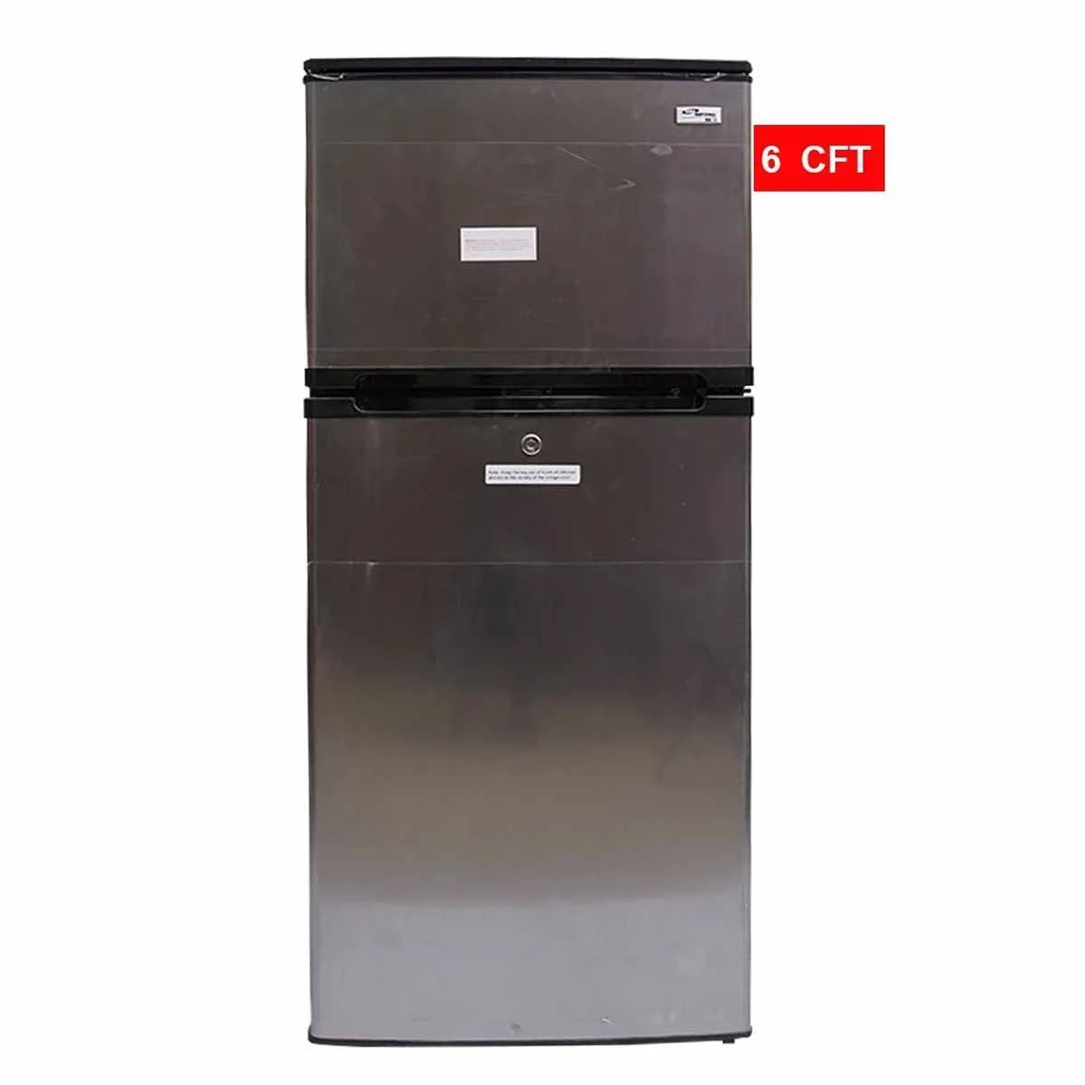 Gaba National 6 CFT Stainless Steel Refrigerator GNR-187 (Top Mount Freezer)