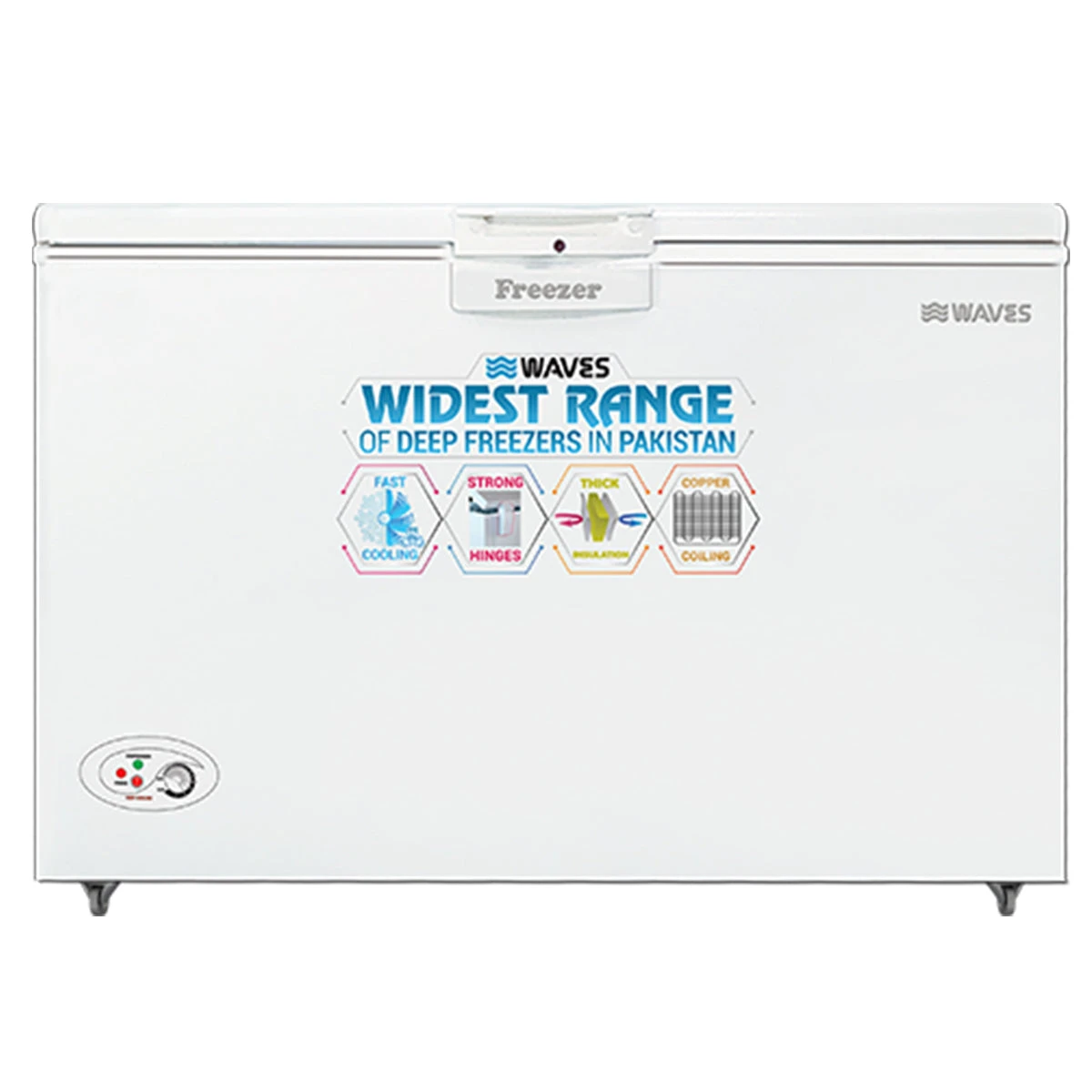 Waves WDF-309 Regular Series 9 CFT Single Door Deep Freezer (255 Liters)